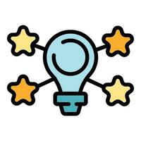 Expert idea icon vector flat