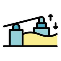 Save water pump icon vector flat