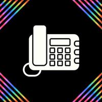 Land Line Phone Vector Icon