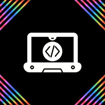 icono de vector de codificación