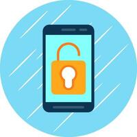 Mobile Unlock  Vector Icon Design