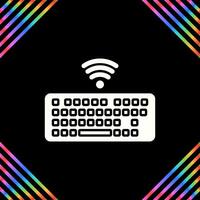 Wireless Keyboard Vector Icon