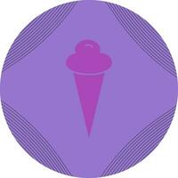 icono de vector de cono de helado