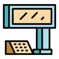 Service pos terminal icon vector flat