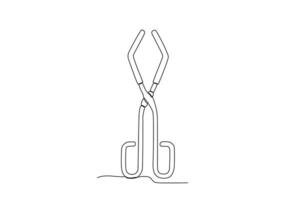 A laboratory crutch pliers vector