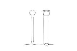 A drip pipette and test tube vector