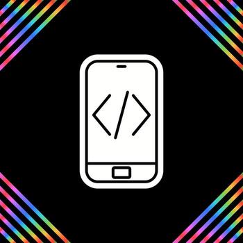 icono de vector de codificación