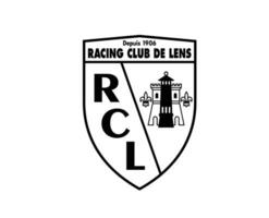 lente club símbolo logo negro liga 1 fútbol americano francés resumen diseño vector ilustración