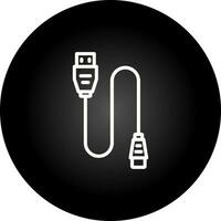 Printer Cable Vector Icon