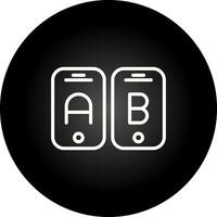 A B Testing Vector Icon