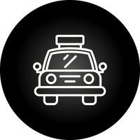 icono de vector de taxi