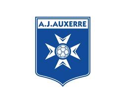 AJ Auxerre Club Logo Symbol Ligue 1 Football French Abstract Design Vector Illustration