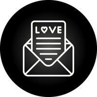 Romantic love letter Vector Icon