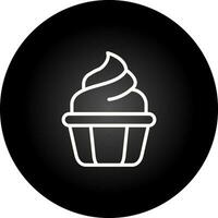 icono de vector de cupcake