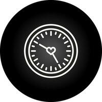 Love clock Vector Icon