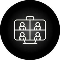 Video Conferencing Vector Icon
