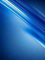 Abstract blue background with smooth shining lines, ai generated photo