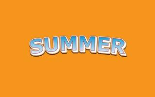 Summer text effect photo