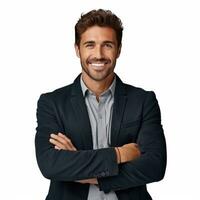 Handsome businessman isolated photo