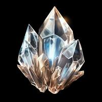 3D Crystal isolated photo