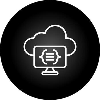 Serverless Computing Vector Icon