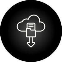 nube seguridad revisión de cuentas vector icono