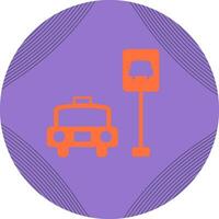 Taxi Stand Vector Icon