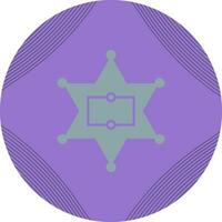 Sherrif Badge Vector Icon