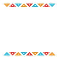 national hispanic heritage month frame element design vector