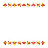 national hispanic heritage month frame element design vector