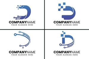 creativo monograma letra re logo diseño colección vector