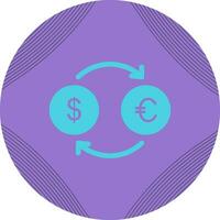 icono de vector de dólar a euro