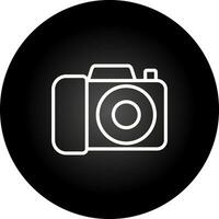 icono de vector de cámara dslr