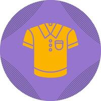 icono de vector de camisa de polo