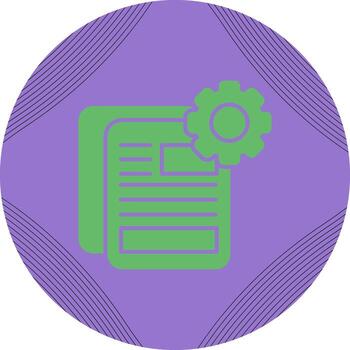 Document Setting Vector Icon