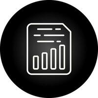 Document Insert Chart Vector Icon