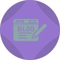 icono de vector de blog