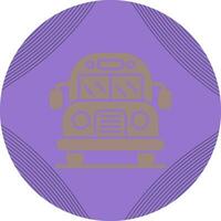 icono de vector de autobús escolar