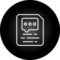 Document Insert Comment Vector Icon