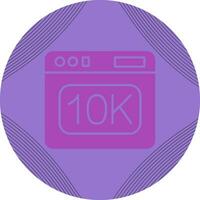 icono de vector de 10k