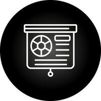Presentation Slide Vector Icon