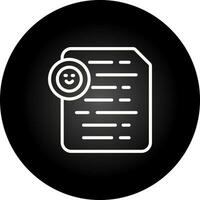 Document Insert Emoji Vector Icon