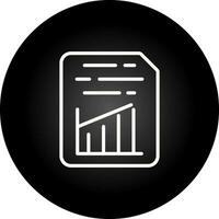 Document Insert Graph Vector Icon