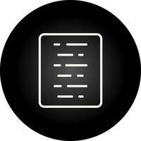 Document Align Center Vector Icon