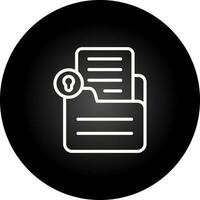 Document Lock Vector Icon