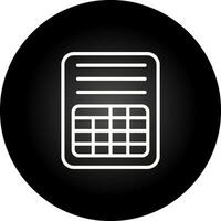 Spreadsheet Vector Icon