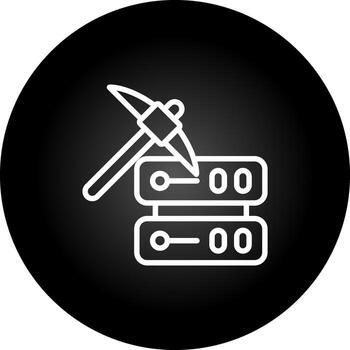 Data Mining Vector Icon