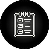 Memo pad with checklist Vector Icon