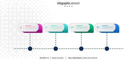 Infographic vector brochure elements for business illustration in modern style.