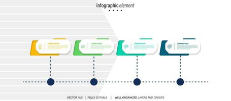 Infographic vector brochure elements for business illustration in modern style.